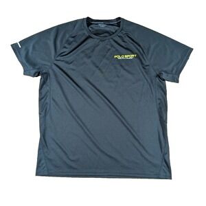 Polo Sport Ralph Lauren Men's L Black  Crew Neck  Performance T-Shirt Thermovent